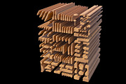 Molding Kitbash V1 - 128 Profile Set, an Architecture 3D Model by RoHo Productions (Thumbnail 5 of 28)