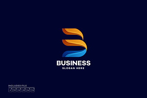 Abstract Letter B Gradient Logo, a Branding & Logo Template by yuanesei