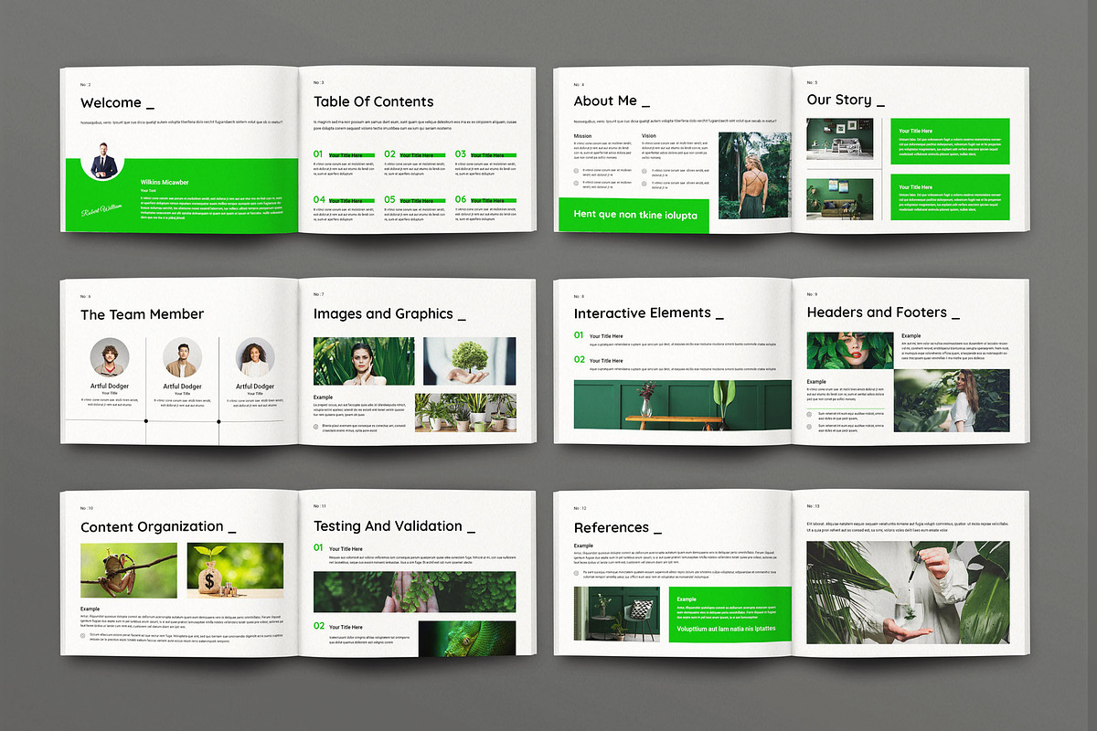 E-Book Layout Landscape, a Magazine Template by Seeing-art (Photo 10 of 10)