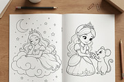 Magical Princess Coloring Book Vol39, a Person Illustration by ikarifq shop (Thumbnail 6 of 7)