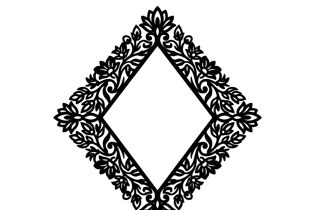 60 Romantic Diamond Wall Floral, a Decorative Illustration by Amazin_art (Photo 41 of 45)