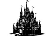 Fantasy Castle Silhouette, an Object Graphic by Creativeshirt (Thumbnail 7 of 20)