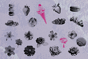 Halftone Retro Clipart Collection, an Object Graphic by JulsIst (Thumbnail 6 of 11)