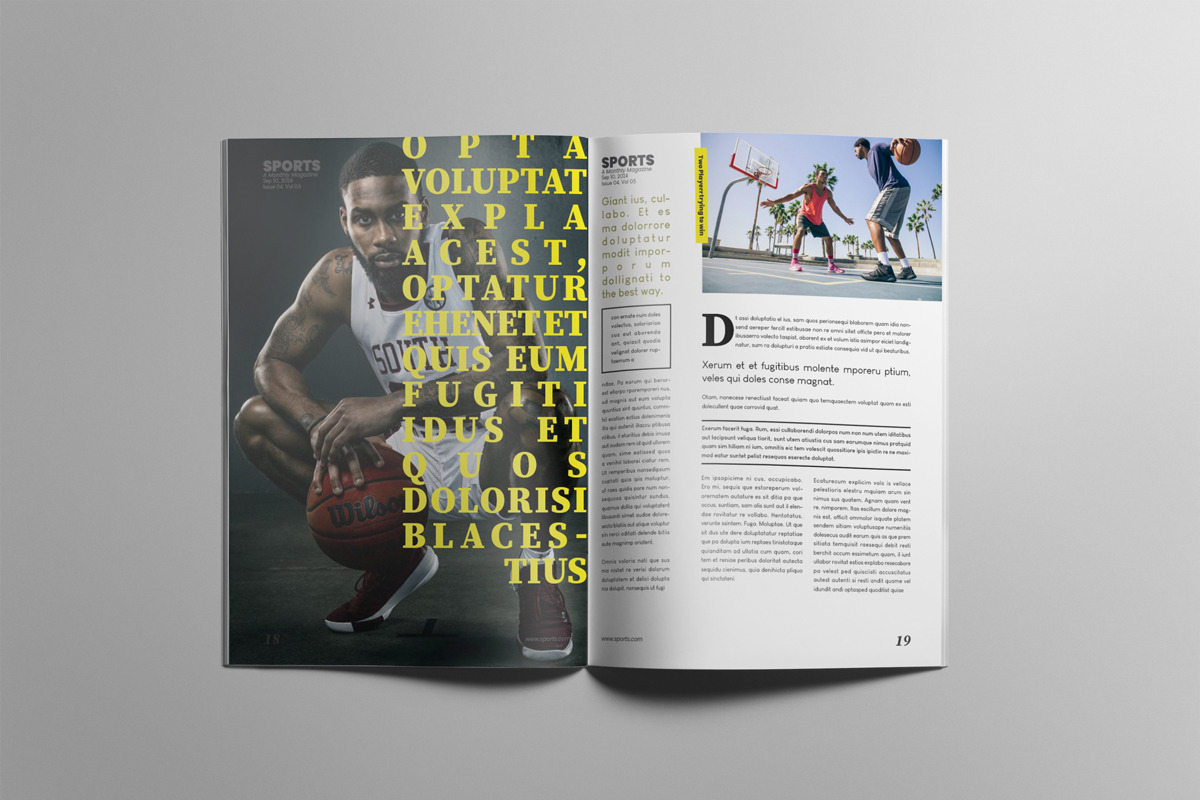 The Best Sports Magazine, a Magazine Template by Swayang (Photo 11 of 23)
