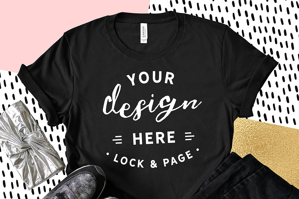 Bella Canvas 3001 Graphic Mockups, a Shirt Mockup by lock and page (Photo 10 of 65)
