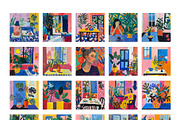 Modern Impressionism Posters, a Wallpaper Graphic by Kate Creative Studio (Thumbnail 4 of 7)