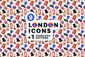 London Town Scenery Clip Art Set, an Illustration by Paperpick Studios
