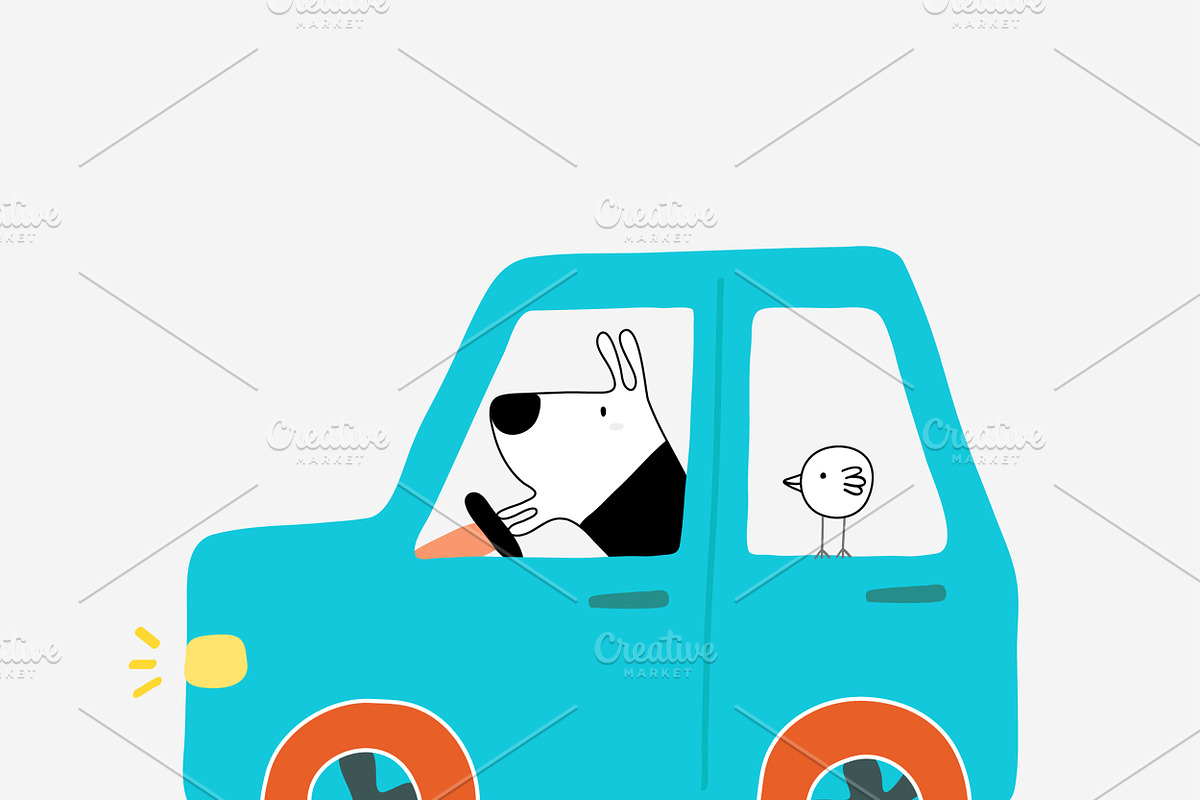 Dog & Bird Collection 1, an Animal Illustration by Irene Loal (Photo 15 of 17)
