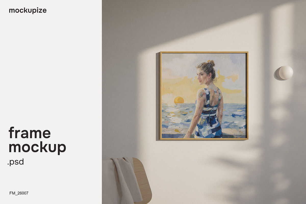 Square 1x1 Living Room Frame Mockup, a Household Mockup by mockupize (Photo 1 of 7)