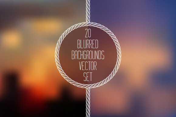 20 Blurred background vector set preview 5