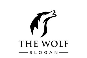 Snarling wolf head logo design., a Branding & Logo Template by LOGOCREATIVE
