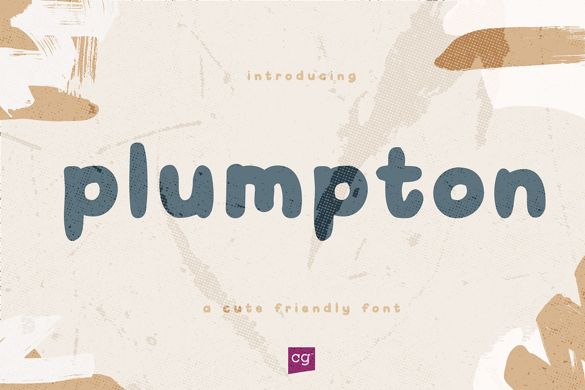 Plumpton Cute Bubbly Font Family, a Handwritten Font by Craft Graphic Type (Photo 1 of 10)