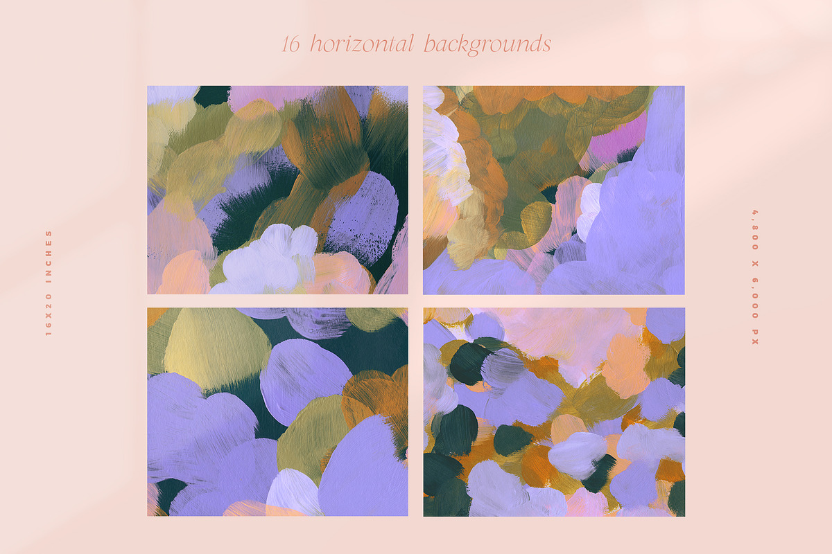 March Abstract Painted Backgrounds, a Texture Graphic by Basia Stryjecka (Photo 17 of 17)