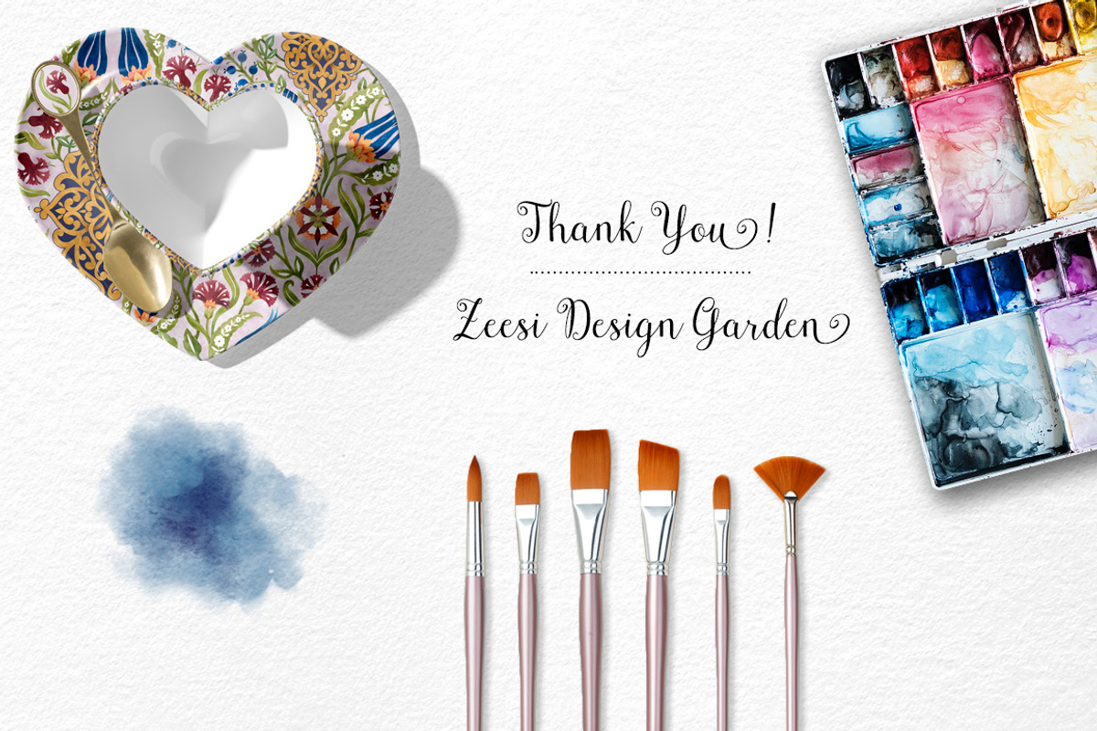 Turkish Tulips Pattern & Motifs, a Pattern Graphic by Zeesi Design Garden (Photo 12 of 12)
