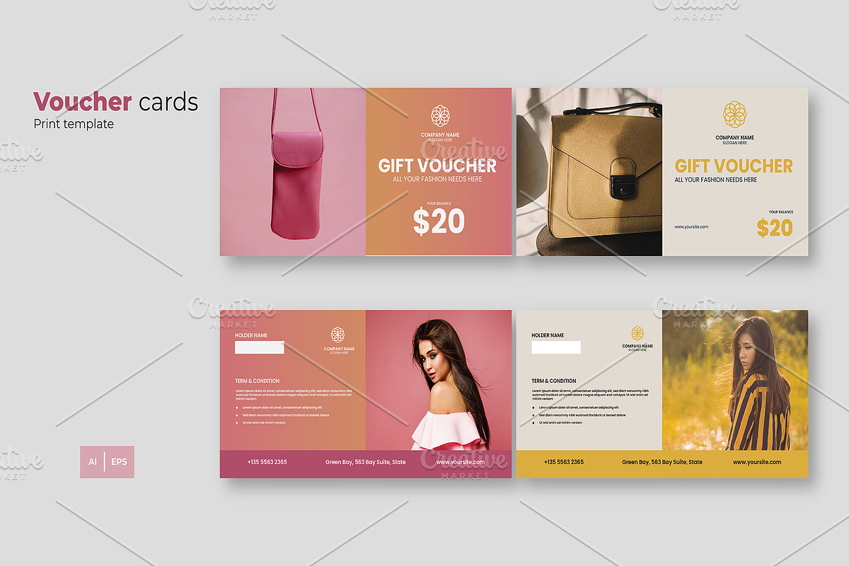 Voucher Giftcard, a Brochure Template by LIOKIVA Studio