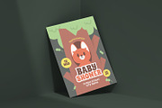 Orange Retro Baby Shower Invitation, an Invitation Template by VUNIRA (Thumbnail 2 of 2)