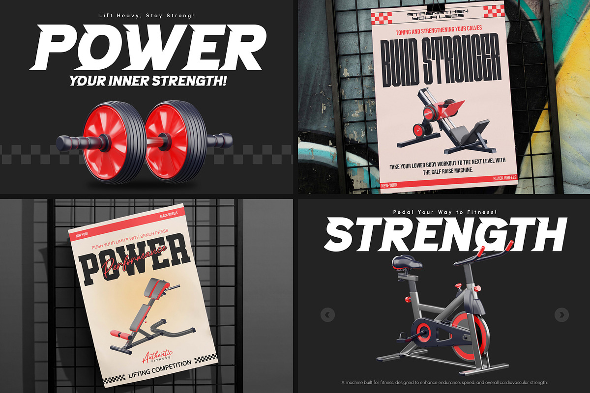 3D Fitness and Exercise Icons, a Duotone Icon by Vectors Market (Photo 3 of 7)