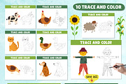 Farm Activity Pages for Kids, an Education Illustration by Gulnara Sabirova (Thumbnail 10 of 19)