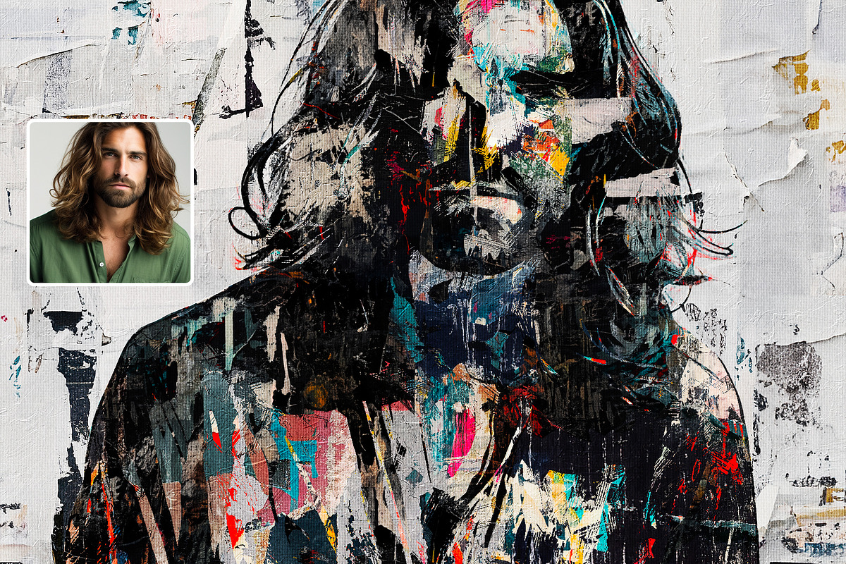 Abstract Painter - Abstract Portrait, an Action Add-On by DesignRocket (Photo 6 of 10)