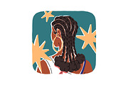 Fashion women hairstyles back view, a Person Illustration by PaperTrident (Thumbnail 2 of 11)