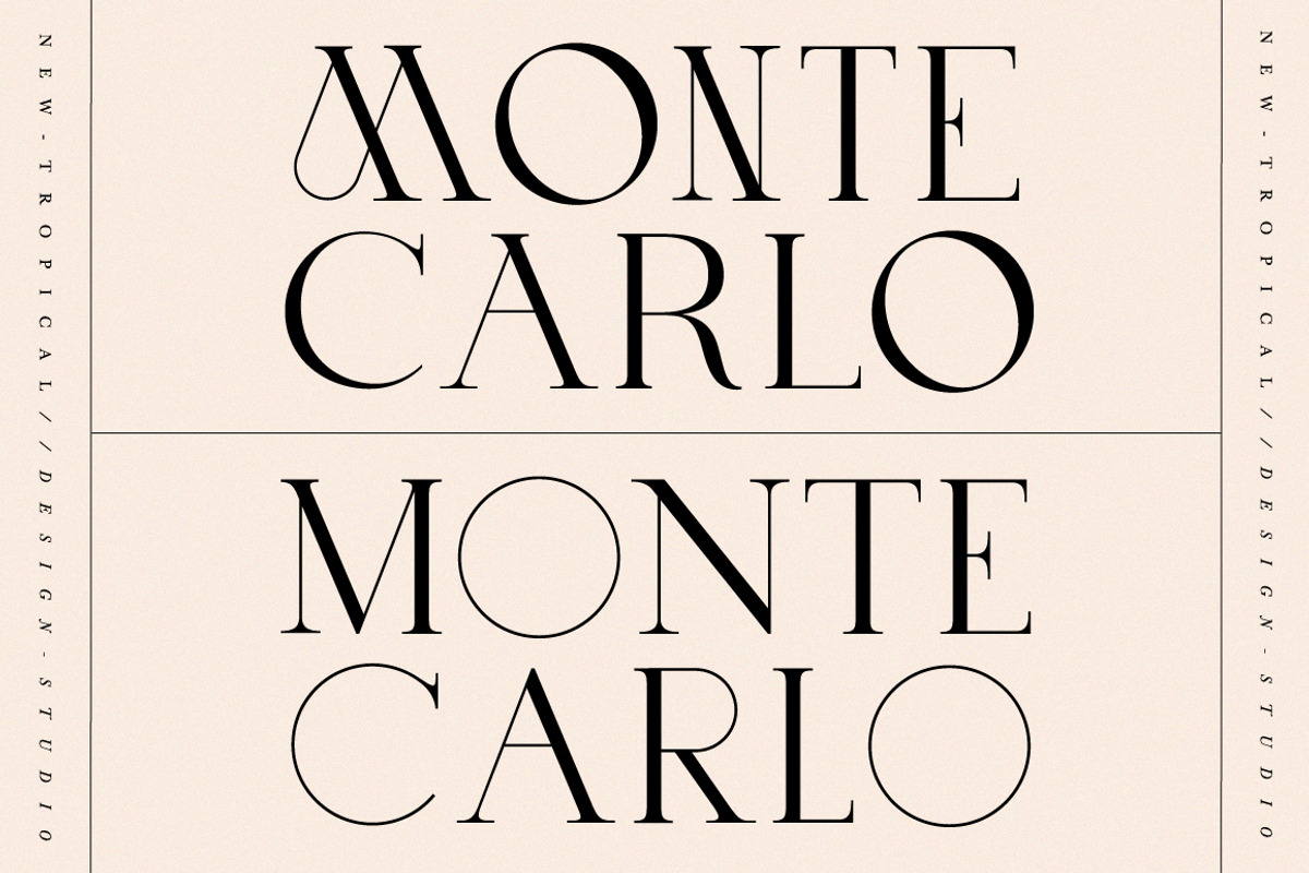 MONTE~CARLO Caps Font, a Serif Font by Tropical Type (Photo 1 of 11)