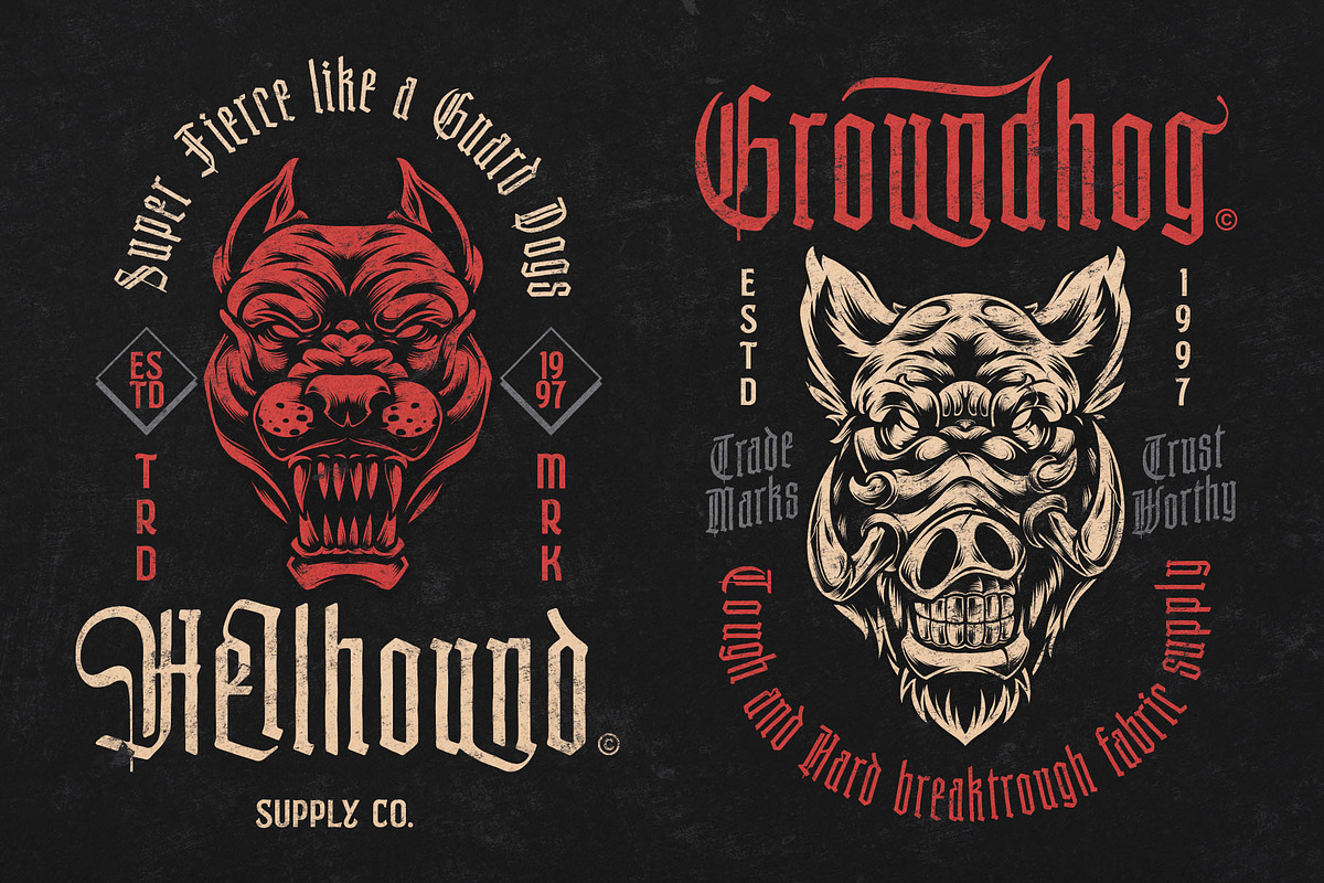 Wellfoge Blackletter Rough Font, a Blackletter Font by alit design (Photo 3 of 20)