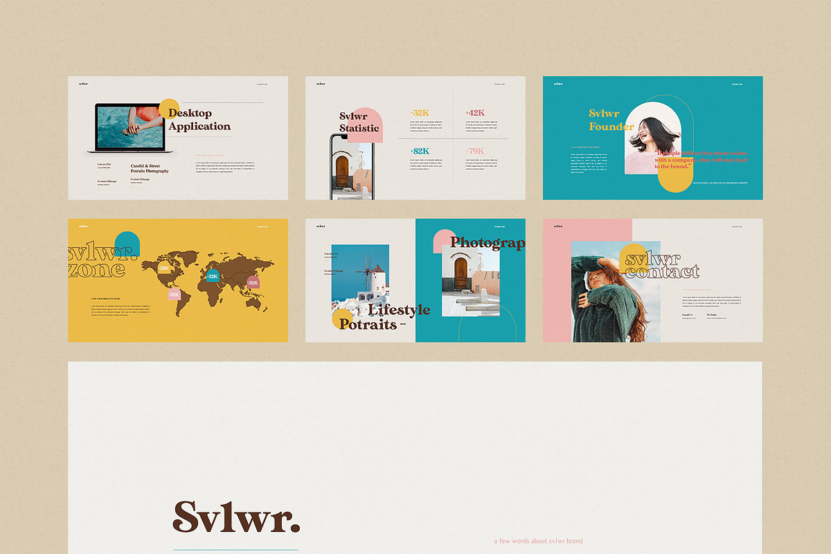 SVLWR - Powerpoint Brand Guidelines, a Presentation Template by notgreystudio (Photo 12 of 12)