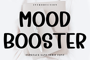 Mood Booster, a Script Font by InermediaSTUDIO (Thumbnail 1 of 8)
