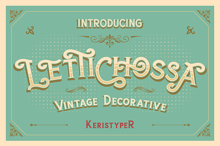Lettichossa, a Serif Font by kerismaker