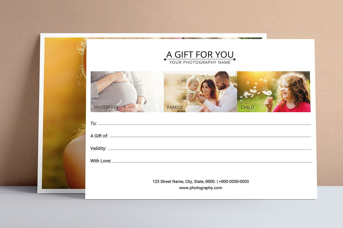 Photography Gift Certificate, a Card Template by retrographix (Photo 4 of 4)