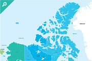 Map of North America, an Illustration by MaximGertsen (Thumbnail 2 of 3)