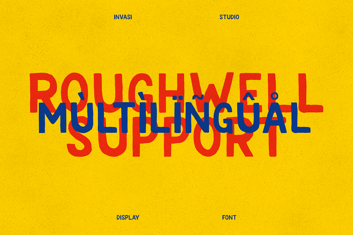 Roughwell Family - Handdrawn, a Sans Serif Font by Invasi Studio (Photo 10 of 10)