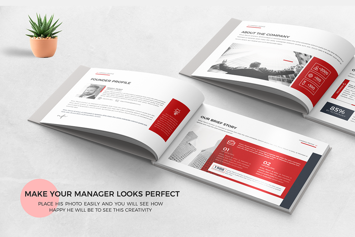 A5 Company Profile, Canva, Docx, PPT, a Brochure Template by Template Zone (Photo 4 of 12)