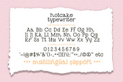 Hotcake Typewriter - Monoline Font, a Handwritten Font by Airotype (Thumbnail 7 of 8)