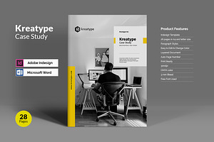 Kreatype Case Study, a Brochure Template by Kreatype Studio