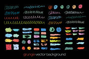 Vector set of brush strokes., a Texture Graphic by DikayaMiau (Thumbnail 2 of 3)