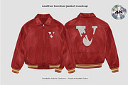 Leather bomber jacket mockup, an Apparel Mockup by Voyage Studio (Thumbnail 1 of 3)