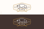 Outline Animal Badges, a Branding & Logo Template by blauananas (Thumbnail 4 of 8)