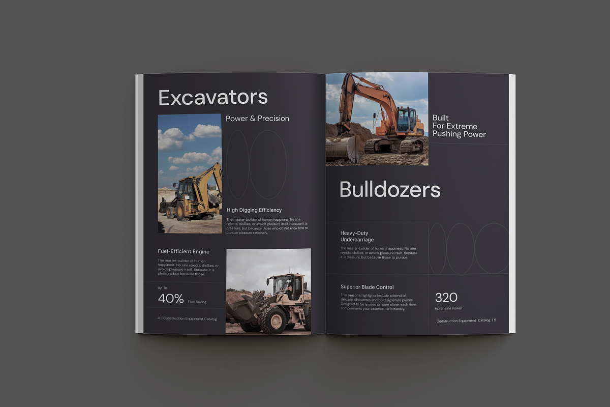 Construction Equipment Catalog, a Brochure Template by Neermana (Photo 4 of 10)
