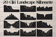 Cliff Landscape Silhouette, an Object Graphic by Creativeshirt (Thumbnail 1 of 20)