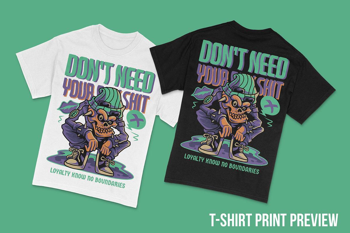 Dont Need Your Bullshit Illustration, a Person Illustration by badsyxn (Photo 5 of 5)