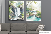 Nature Landscape Print Wall Decor, a Poster Template by MagicLove Creations (Thumbnail 3 of 8)
