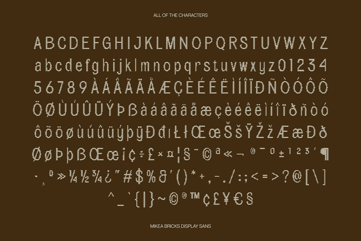 Mikea Bricks, a Sans Serif Font by Craft Supply Co. (Photo 8 of 8)