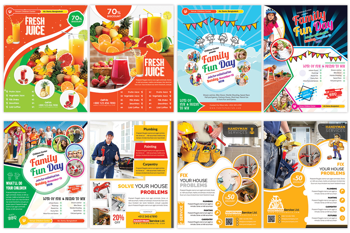 120 Business Flyers Bundle 99% OFF, a Flyer Template by Imagine Design Studio (Photo 14 of 17)