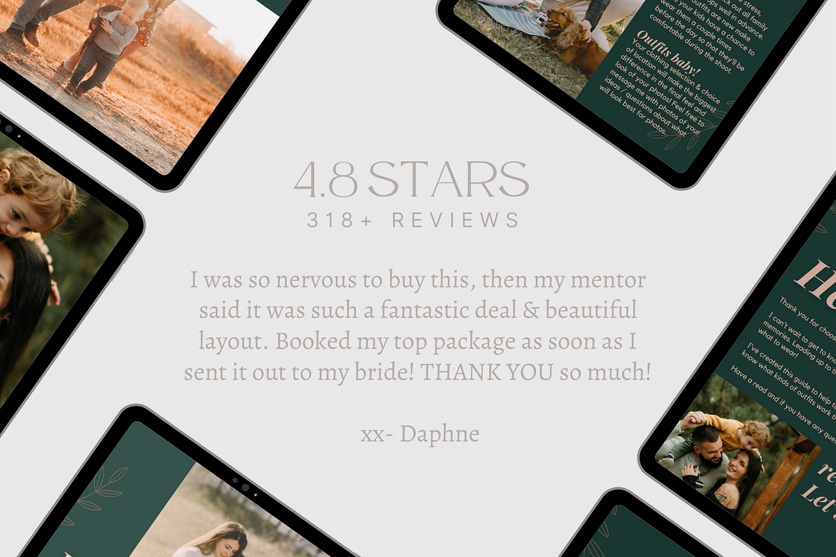 TEAL Family Session Photos Template, a Magazine Template by Signature Edits (Photo 9 of 11)
