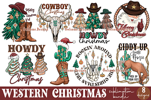 Western Christmas Sublimation Bundle