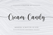 Cream Candy - Modern Script, a Script Font by Ef Studio (Thumbnail 1 of 7)