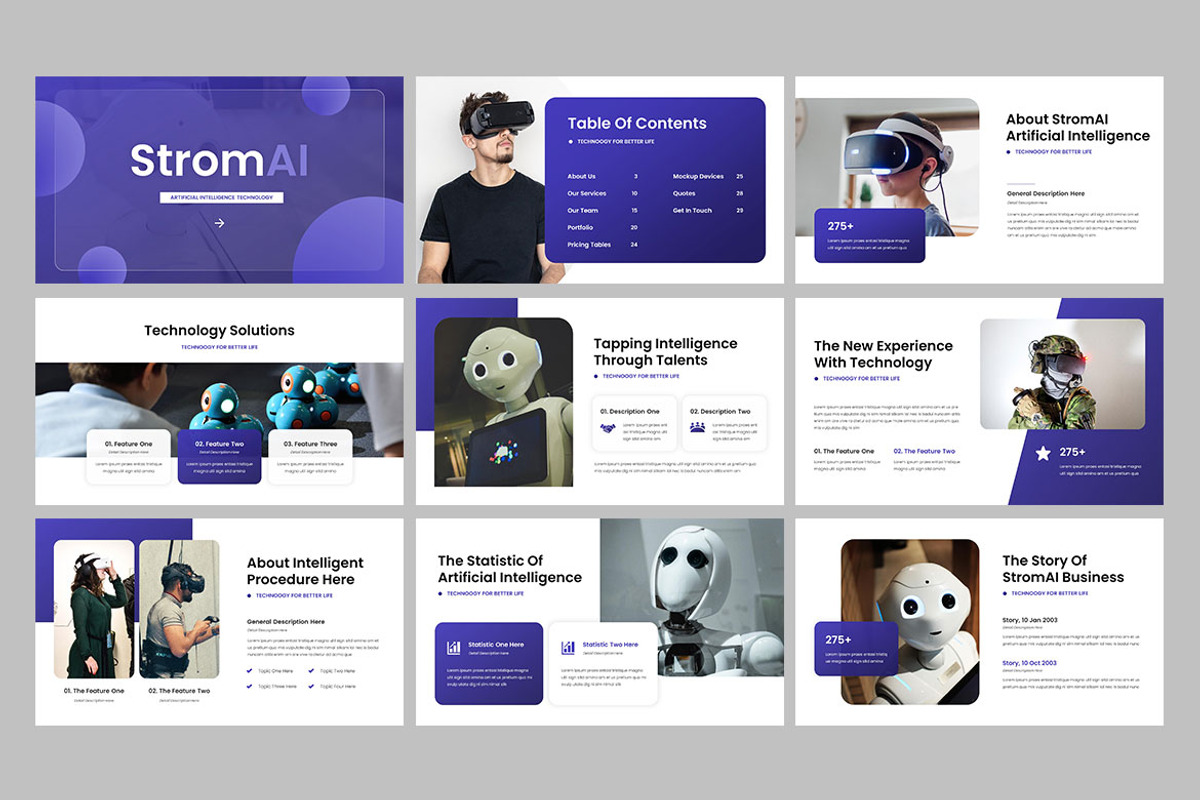 StromAI - Artificial Intelligence, a Presentation Template by Haidezign (Photo 2 of 4)
