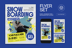Snowboarding Flyer, a Flyer Template by graphicook