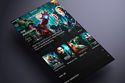 Cinema App UI, an App Template by ALEX BENDER UI STORE (Thumbnail 1 of 3)